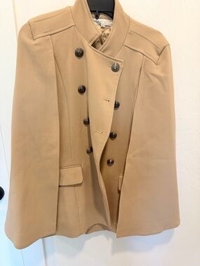 TINYU cape Beige/Gold jacket